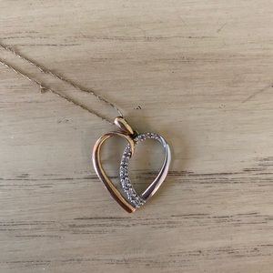 Gold heart necklace